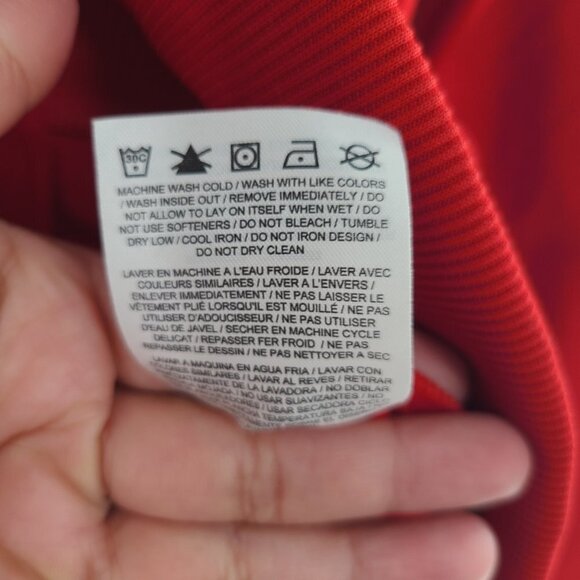 Nike The Athletic Dept. Men's Red Long Sleeve Zip-Up Track‎ Jacket Sz Small - Picture 5 of 8